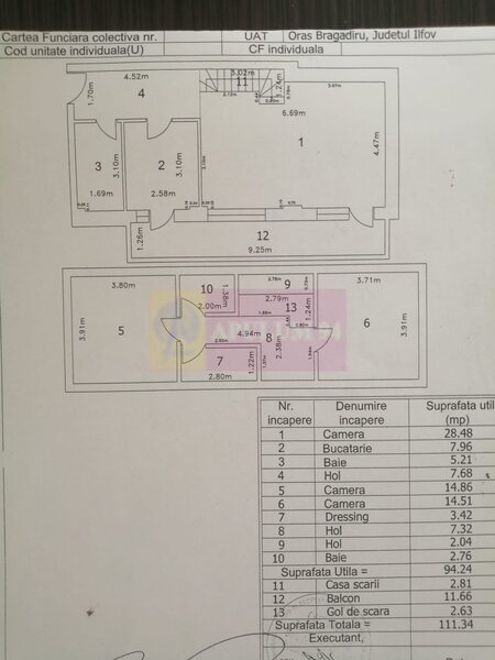 Duplex 3 camere cu scara interioara Bragadiru - Smardan-Libertatii.